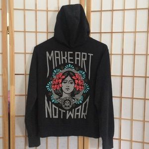 Obey hoodie “Make Art Not War”